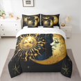 thumbnail image 2 of Homewish Boys Girls Sun And Moon Bedding Comforter Set 7pcs,Bohemian Theme Queen Bedding Sets Super Cozy,Exotic Style Queen Sheet Sets,Ultra Soft Home Decor,Reversible, 2 of 8
