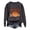 Dark Gray, variant on Women's Casual Crew Neck Sweatshirt Vintage Halloween Pumpkin Season Letter Graphic Streetwear Loose Pullover Tops Beige L