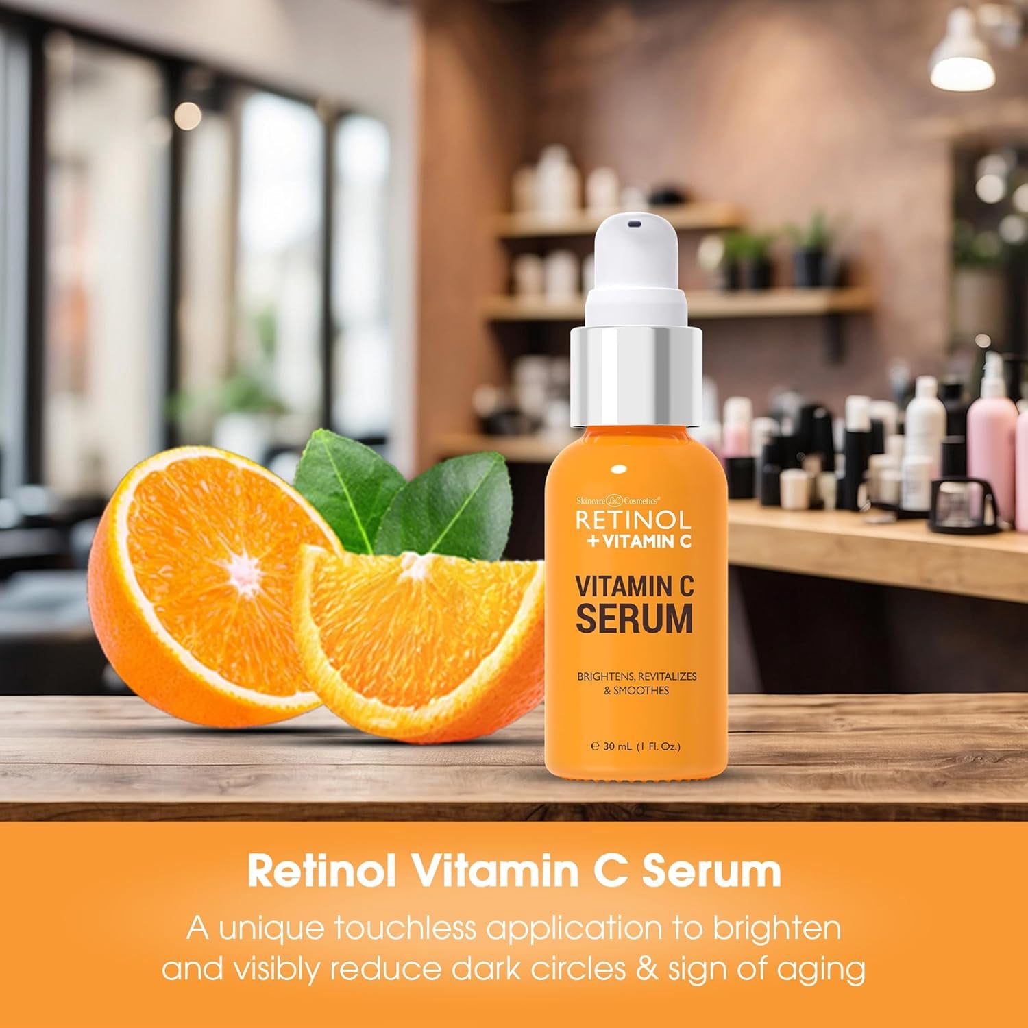 LIVAURA Retinol + Vitamin C Face Serum - Anti Aging Facial Serum, Evens Skin Tone, Diminishes Fine Lines and Wrinkles, Sun Damage & Dark Spots, Restores Radiance, Locks In Moisture - 1 FL. Oz