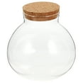 thumbnail image 1 of ColoMX Botella de vidrio decorativo botella de corcho sellado botella ecológica de terrario, 1 of 8