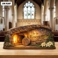 thumbnail image 4 of DefiDgd Wooden Empty Tomb Set,Easter Scene and Christian Cross Decoration,He is Risen Jesus Resurrection Scene for Home Office Tabletop Tray Church Shelf Decor Gifts(F), 4 of 9