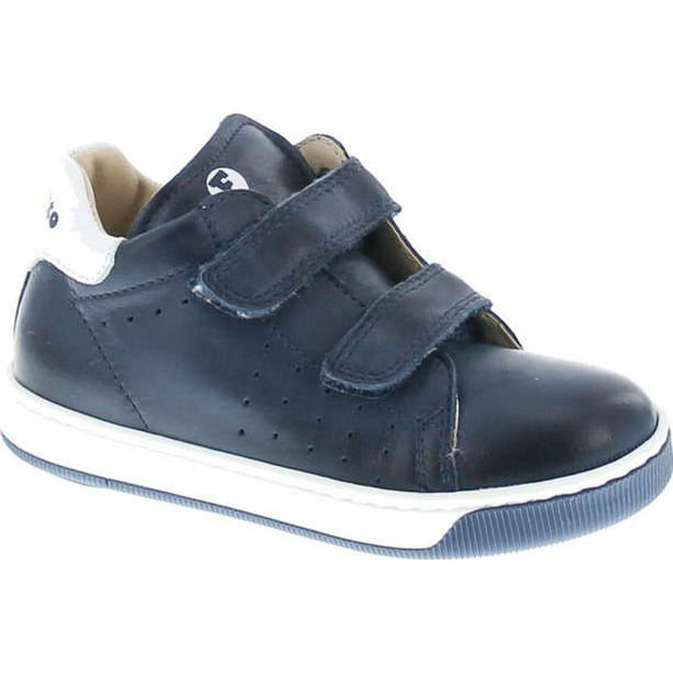 Falcotto Boys Smith Leather Casual Fashion Shoes, Navy-Bianco, 24 ...