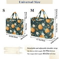 thumbnail image 2 of FORMRS Womens Corduroy Tote Bag Crossbody Shoulder Handbag with Pocket, Green Oranges, 2 of 7