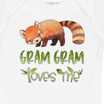 thumbnail image 4 of Inktastic Gram Gram Loves Me Cute Red Panda Boys or Girls Baby Bodysuit, 4 of 5