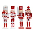 thumbnail image 1 of 4 figuras de cascanueces, estatuas, manualidades de escritorio, decoración navideña tradicional, cascanueces navideños para regalos de fiesta,, 1 of 9