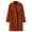 Red, variant on Baberdicy Womens Winter Coats Women Winter Wool Blend Mid Long Coat Notch Double Breasted Lapel Jacket Outwear Trenchcoat Women's Red