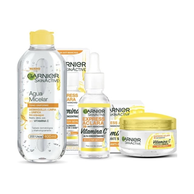 Kit Garnier Express Aclara Vitamina C 3 Pasos - 480 M Garnier Kit garnier aclara