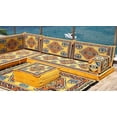 thumbnail image 2 of L Shaped Arabic Floor Pillows, Sleeper Sofa, Diwan Sofa, Turkish Sofa Seating, Floor Cushions for Adults, Arabic Majlis, Futon Sofa Bed, Sofa Couch, 2 of 5