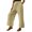 Khaki, variant on Lilgiuy Fashion Women Summer Casual Loose Cotton And Linen Pocket Solid Trousers Pants Blue 8 2022 Fall Winter