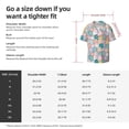 thumbnail image 6 of Uemuo Colorful Cute Pig Pattern Cotton Linen Short Sleeve Shirts,Casual Lightweight Button Down Shirts,Vacation Beach Summer Tops-Small, 6 of 7