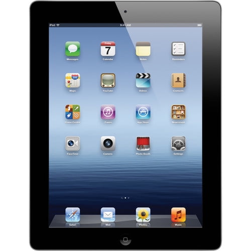 Certified Used iPad 3rd Generation 9.7" Tablet w/ Retina (32GB, + Verizon 4G LTE, Black) - Walmart.com