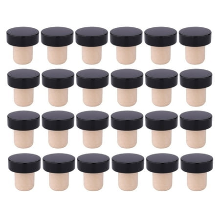 24PC T Shaped Stopper Cork Stopper Bottle Stoppers Reusable Bottle Stopper Sealing Plug Bottle Cap For Bottles Bottle Stopper Blanks for Turning Oil Spill Kitchen Ware Stopper Glass Set Silicone