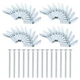 thumbnail image 6 of Voiceine 60pcs Heavy Duty 1/8 Inch Zinc Plated Steel Toggle Bolt And Wing Nut Drywall Anchors Secure Mounting Solution For Drywall Plaster And Hollow Walls, 6 of 11