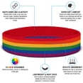 thumbnail image 3 of El traje de la muñequera del arco iris se divierte el algodón absorbente del poliéster del poliéster de la muñequera de la venda del baloncesto, 3 of 5