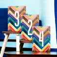 thumbnail image 3 of ZigZag Pattern 1-50 Wedding Table Number Cardss Double Sided Paper Cardss For Reception Events Parties Baby Shower Birthday 4x6 Inch, 3 of 3