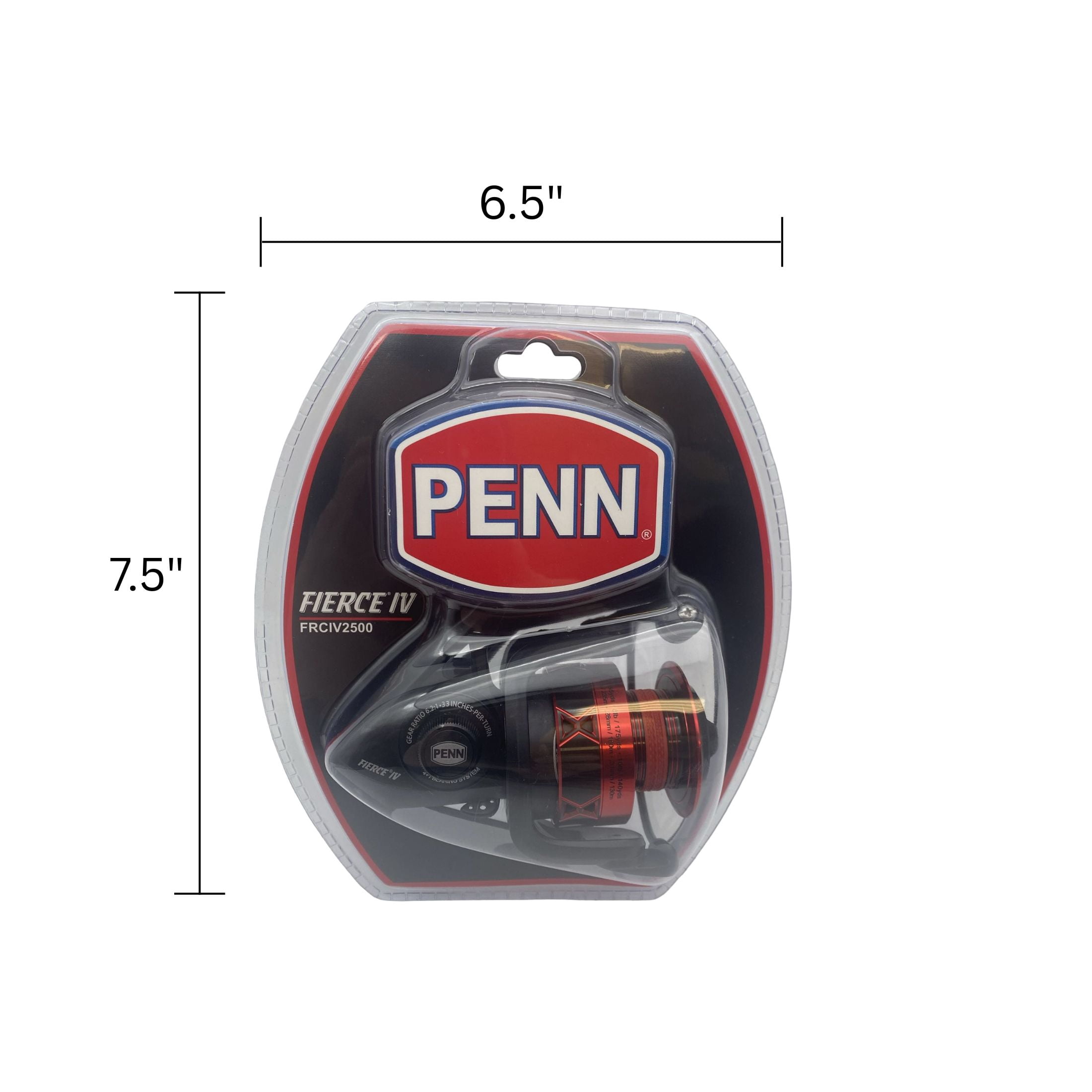 (2 pack) PENN Fierce IV 2500 Spinning Fishing Reel, Full Metal Body, HT-100 Carbon Fiber Drag System