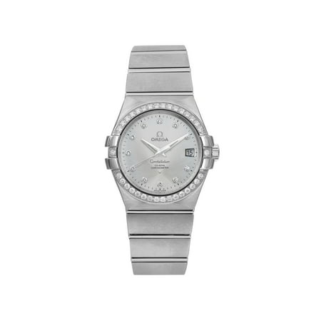 Omega Constellation Steel Diamonds Silver Dial Ladies Watch 123.15.35.20.52.001