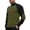02#Army Green, variant on Men's Solid Color Corduroy Half Collar Sweatshirt Brown Long Sleeve Lightweight Casual Loose Fit Streetwear Pullover