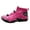Hot Pink, variant on XIMIN Men's Stylish High Top Durable Boots Lightweight Comfortable Non-Slip lace-up Shoes Suitable Outdoor Activities Sports Mountain Camping Hiking Shoes (8.5, Hot Pink)