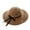 Khaki, variant on Visland Beach Sun Hat for Women Bow-Knot UV UPF 50+Travel Foldable Wide Brim Straw Hat