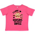 thumbnail image 3 of Inktastic Monkey I Love Hanging out with My Uncle Boys or Girls Toddler T-Shirt, 3 of 5