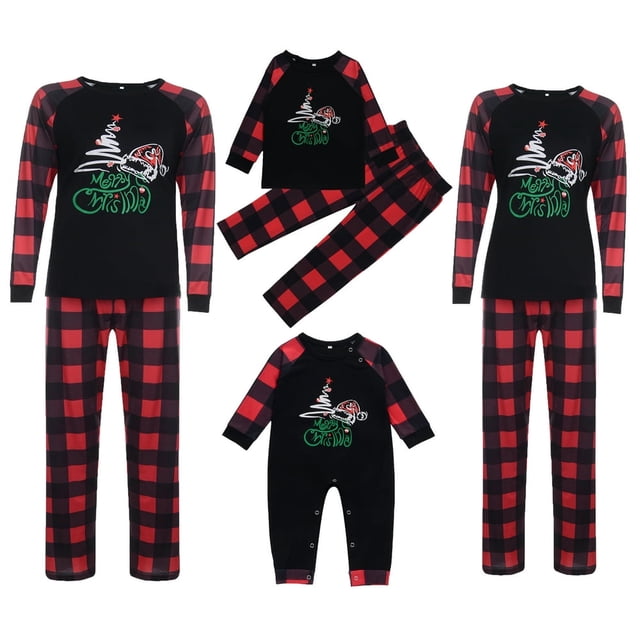 Pyjamas de Noël Assortis pour Famille Ou Couples