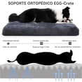 thumbnail image 2 of Cama para Perro Grandes, Cama Ortopédica para Perros con Almohadillas para Orejas Extraíbles y Parte Inferior Antideslizante, Adecuado para Casa para Perro, Baúles de Automóviles, Pisos y Sofás, 2 of 7