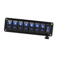 thumbnail image 4 of Panel de interruptor de balancín 4.2A Voltímetro de cargador USB doble para el automóvil Marine de botes 8 pandillas, 4 of 8