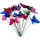 thumbnail image 1 of CHAO 50 piezas de coloridas mariposas de jardín, libélulas de jardín en palos para decoración de plantas, jardín, decoración de jardín, 1 of 5