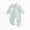 A99-Newborn Bodysuit-Light Green, variant on 0-3 Months Newborn Baby Long Sleeve Plaid Jumpsuit Doll Climbing Suit Fart Zipper Sleep & Play One-Piece Bodysuit
