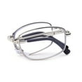 thumbnail image 5 of Progressive Multifocal Reading Glasses Blue Light Blocking for Men for Women, No Line Trifocal Readers, Folding Metal Frame, Reading Glasses + 4.00, 5 of 10
