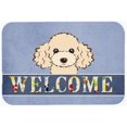 thumbnail image 1 of Carolines Treasures BB1444CMT Buff Poodle Welcome Kitchen & Bath Mat, 20 x 30, 1 of 1