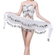 thumbnail image 5 of Bufanda de Cadera Zulema Lentejuelas Cinturón de Baile Monedas Plata, 5 of 7