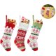 thumbnail image 2 of Medias navideñas de punto de 3 piezas con medias navideñas clásicas de punto de gran tamaño hinchadas medias campestres de suéter, adecuadas para la decoración del árbol de Navidad de vacaciones, 2 of 8