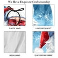 thumbnail image 4 of luoweisi Men's Beach Shorts Quick Dry Swim Trunks with Mesh Lining Santa Claus L, 4 of 5