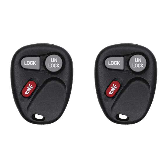 Car Key Fob Keyless Entry Remote for 1999-2001 GMC Sierra FCC KOBUT1BT 2AOKM-GV3 Part Number 15732803 Pack of 2