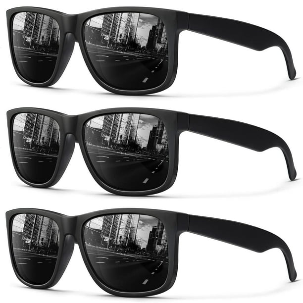 Gafas de sol para hombre polarizadas, gafas de sol retro para hombres y mujeres con protección UV para pesca al aire libre, conducción, 3 paquetes