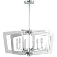 thumbnail image 2 of Dainolite 6 Light Chandelier, Polished Chrome Finish, 2 of 4