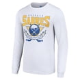 thumbnail image 2 of Men's Starter White Buffalo Sabres Team Logo Graphic Long Sleeve T-Shirt, 2 of 3