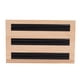 thumbnail image 5 of 3 Ranuras Rectangular Pendientes Bandejas Exhibición de con Organizador Caja de Almacenamiento Soporte - cuero negro BLESIY Soporte para anillos que muestra la placa, 5 of 8