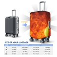 thumbnail image 6 of Daiia Tennis Ball In Fire Luggage Cover, Thickened Washable Travel Luggage Covers, Elastic Unique Baggage Covers for 18-20 inch Luggage-Medium, 6 of 9