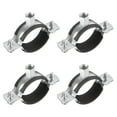 thumbnail image 1 of Unique Bargains 38 to 43mm Rigid Pipe Strap Clamps, Pipe Bracket Tube Clips 4 Pack, 1 of 5