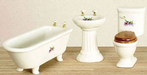 dollhouse bathroom set