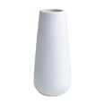 thumbnail image 2 of AuroraX Plastic Dried Flower Vase Small Decorative Desk Vase Matte White Modern Tall Lightweight Home Office Table Vase White, 2 of 6