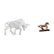 thumbnail image 1 of Estatua de toro y caballo, adorno moderno de resina, escultura, figura, obra de arte coleccionable, arte abstracto para entrada, mesa, escritorio, est, 1 of 8