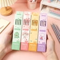 thumbnail image 6 of Solivara Printed Wooden Pencils With Eraser Tops For Sketching Drawing Writing And Home Office Stationery(Sky Blue,7.09in), 6 of 8