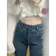thumbnail image 5 of Pantalones vaqueros de estilo coreano para mujer, Jeans sueltos de nicho con piernas anchas para mujer, Pantalones rectos casuales de cintura alta, moda, 5 of 5