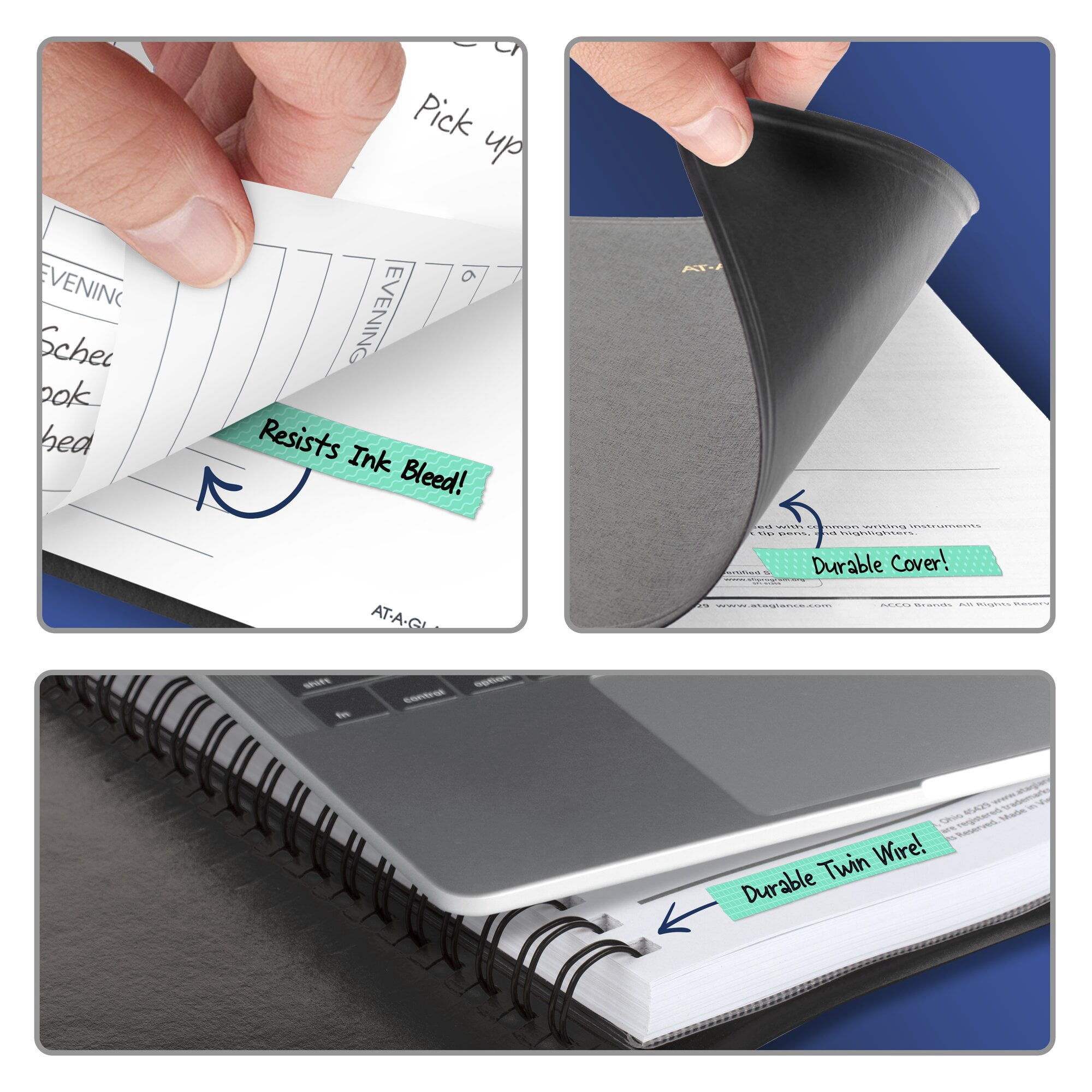 AT-A-GLANCE 2027 Weekly Hourly Appointment Book Planner Black Medium 7 x 8 34 -