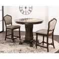 thumbnail image 3 of Sunset Trading Vegas 3-Piece 42.5" Wood Dining/Chess/Poker Table Set in Gray, 3 of 6