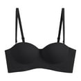 thumbnail image 1 of RKSTN Bras for Women Traceless Comfortable No Steel Ring Removable shoulder strap Convertible Bras Solid Color Breathable Gathering Push up Strapless Bras, 1 of 4